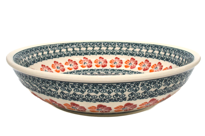 Bol salata Poppy Rain, din ceramica smaltuita, pictat manual, 25,2 cm, volum 1,4 L [5]