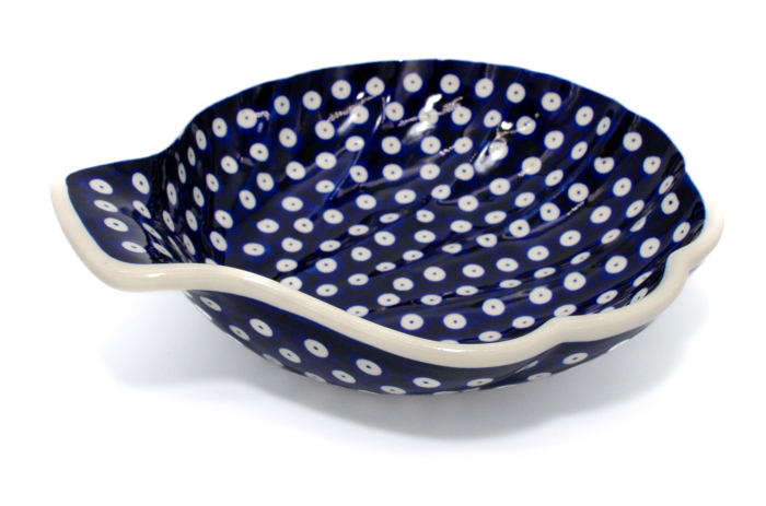 Bol "scoica" Blue Eyes, ceramica smaltuita, pictat manual, 23,5 cm, volum 650 ml [3]
