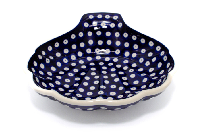 Bol "scoica" Blue Eyes, ceramica smaltuita, pictat manual, 23,5 cm, volum 650 ml [2]