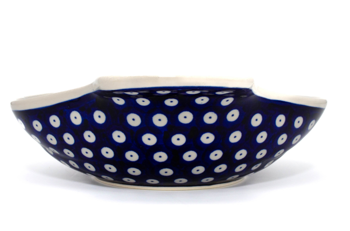 Bol "scoica" Blue Eyes, ceramica smaltuita, pictat manual, 23,5 cm, volum 650 ml [5]