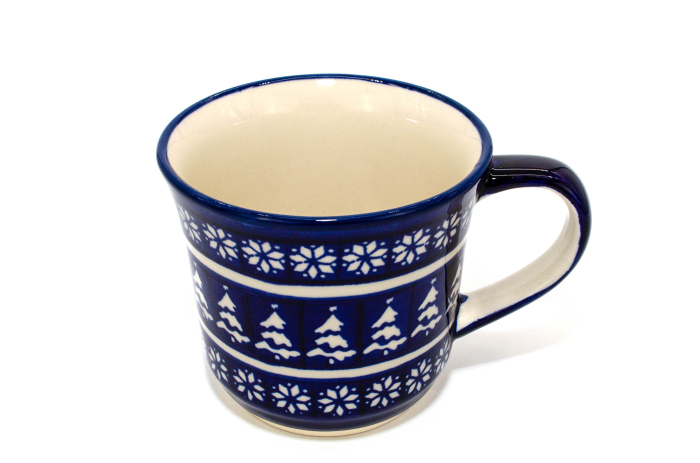 Cana ceramica smaltuita pentru cafea/ceai/vin fiert Christmas Night, pictata manual, 500 ml [2]