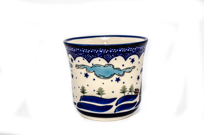 Cana ceramica smaltuita pentru cafea/ceai/vin fiert Fairytale, pictata manual, 500 ml [3]