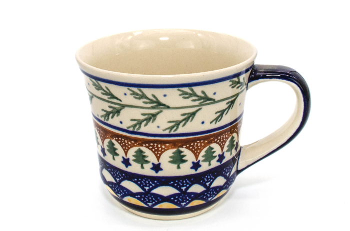 Cana ceramica smaltuita pentru cafea/ceai/vin fiert Festive Season, pictata manual, 500 ml [3]