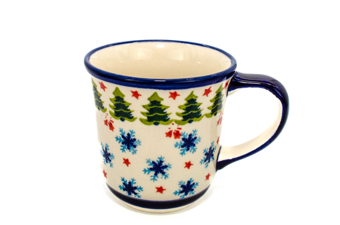 Cana ceramica smaltuita pentru cafea/ceai/vin fiert Winterland, pictata manual, 380 ml [2]