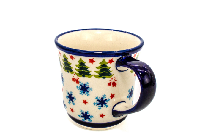 Cana ceramica smaltuita pentru cafea/ceai/vin fiert Winterland, pictata manual, 380 ml [5]