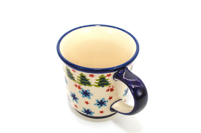 Cana ceramica smaltuita pentru cafea/ceai/vin fiert Winterland, pictata manual, 380 ml [4]