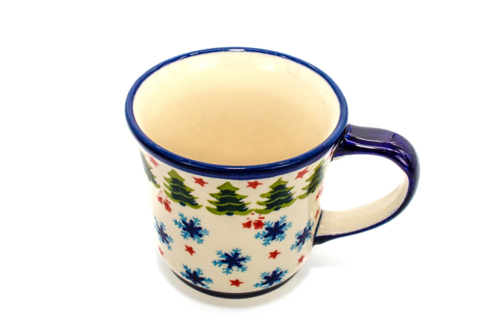 Cana ceramica smaltuita pentru cafea/ceai/vin fiert Winterland, pictata manual, 380 ml [3]