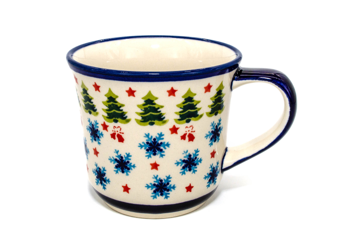 Cana ceramica smaltuita pentru cafea/ceai/vin fiert Winterland, pictata manual, 500 ml [3]