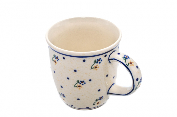 Cana ceramica smaltuita pentru ceai / cafea / vin fiert Little Flowers, pictata manual, 350 ml [7]