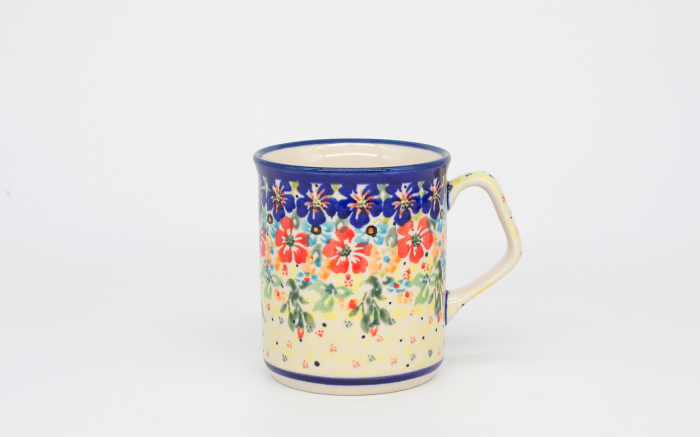 Cana ceramica smaltuita pentru ceai / cafea / vin fiert Poppies All Around, pictata manual, 250 ml [2]