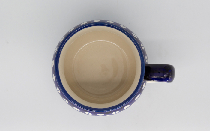 Cana ceramica smaltuita pentru ceai / cafea / vin fiert Traditional, in forma de "balon", pictata manual, 420 ml [4]