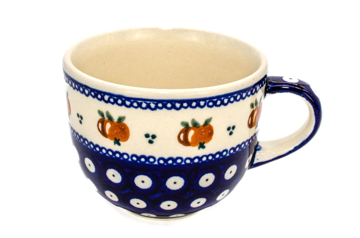 Cana pentru cafea Apples, ceramica smaltuita, pictata manual, 350 ml [2]