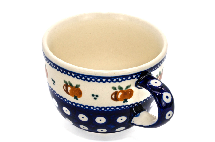 Cana pentru cafea Apples, ceramica smaltuita, pictata manual, 350 ml [4]