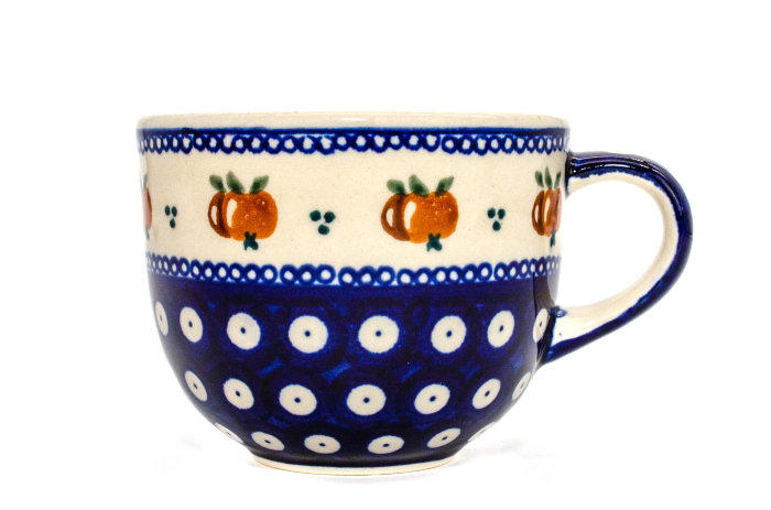 Cana pentru cafea Apples, ceramica smaltuita, pictata manual, 350 ml [3]