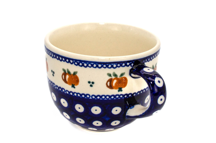 Cana pentru cafea Apples, ceramica smaltuita, pictata manual, 350 ml [5]