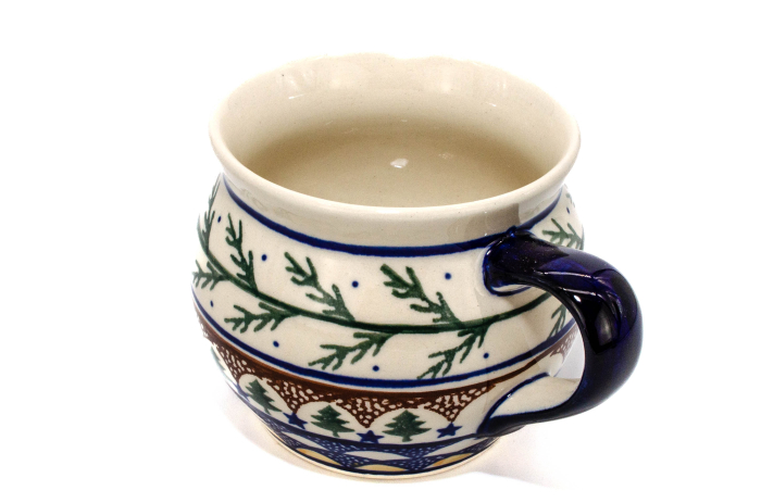 Cana pentru cafea/ceai/vin fiert Festive Season in forma de "balon", ceramica smaltuita, pictata manual, 420 ml [5]