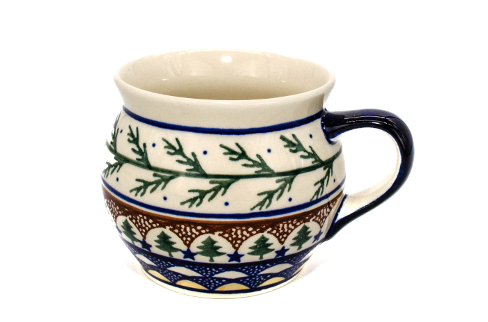 Cana pentru cafea/ceai/vin fiert Festive Season in forma de "balon", ceramica smaltuita, pictata manual, 420 ml [3]