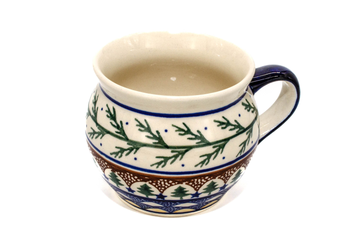 Cana pentru cafea/ceai/vin fiert Festive Season in forma de "balon", ceramica smaltuita, pictata manual, 420 ml [4]