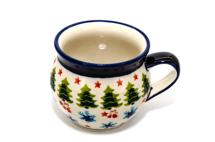 Cana pentru cafea/ceai/vin fiert Winterland in forma de "balon", ceramica smaltuita, pictata manual, 320 ml [3]