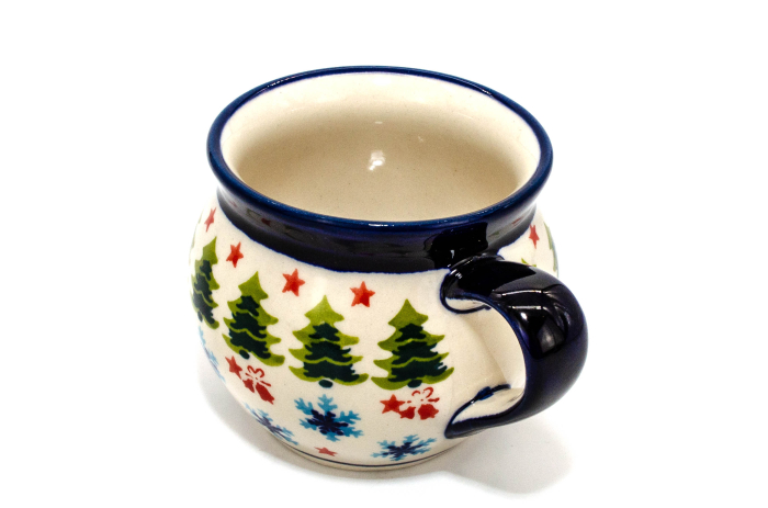 Cana pentru cafea/ceai/vin fiert Winterland in forma de "balon", ceramica smaltuita, pictata manual, 320 ml [2]