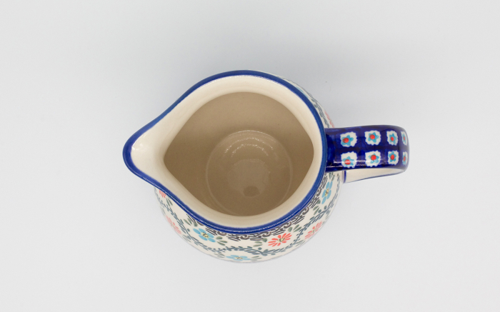 Carafa ceramica smaltuita pentru apa / limonada / vin Euphoria, pictata manual, 850 ml [4]