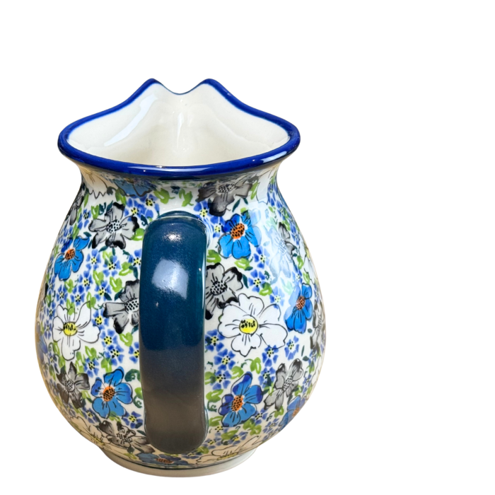 Carafa vin, apa, limonada, din ceramica smaltuita Floral Beauty, pictata manual, 1,7 L [3]