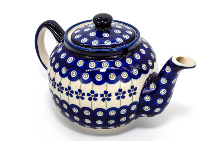 Ceainic cu capac Floral Peacock, din ceramica smaltuita, pictat manual, 1,0 L [5]