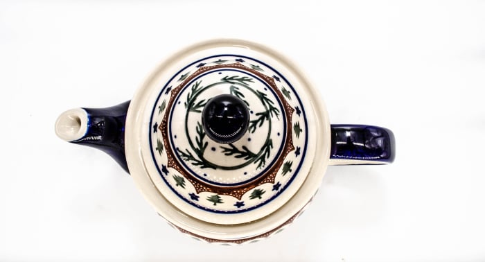 Ceainic Festive Season, ceramica smaltuita, pictat manual, 1,7 L [4]