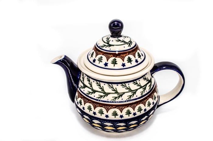 Ceainic Festive Season, ceramica smaltuita, pictat manual, 1,7 L [3]