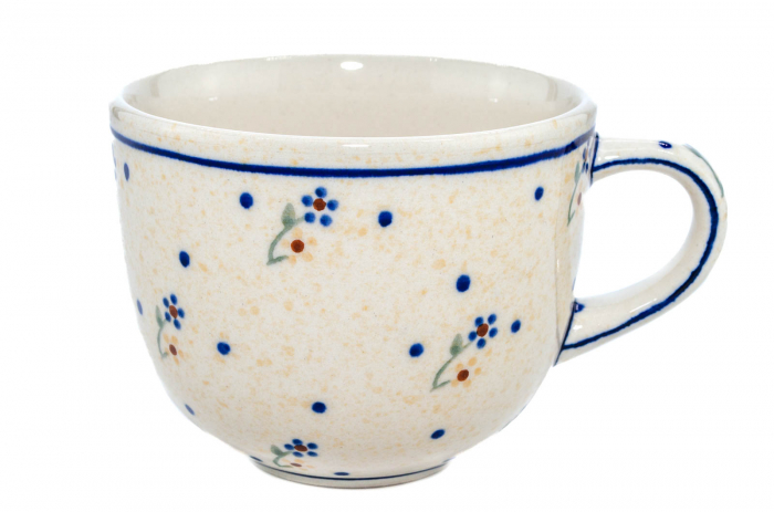 Ceasca pentru cafea Little Flowers, ceramica smaltuita, pictata manual, 350 ml [2]