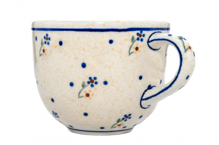 Ceasca pentru cafea Little Flowers, ceramica smaltuita, pictata manual, 350 ml [3]