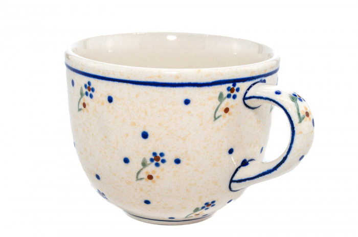 Ceasca pentru cafea Little Flowers, ceramica smaltuita, pictata manual, 350 ml [4]