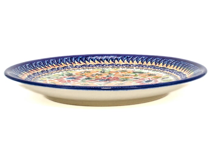 Farfurie ceramica smaltuita, Flower Jungle, rotunda, intinsa , pictata manual, 19,5 cm [2]