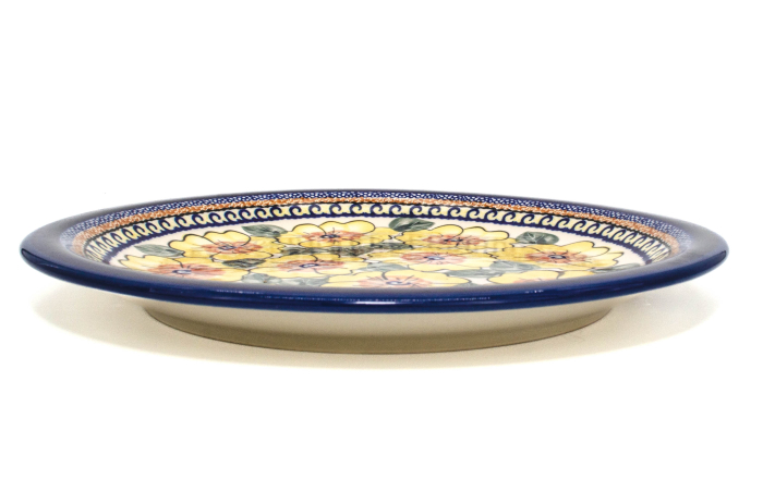 Farfurie Daisy Drops, rotunda intinsa, ceramica smaltuita, pictata manual 27,2 cm [4]