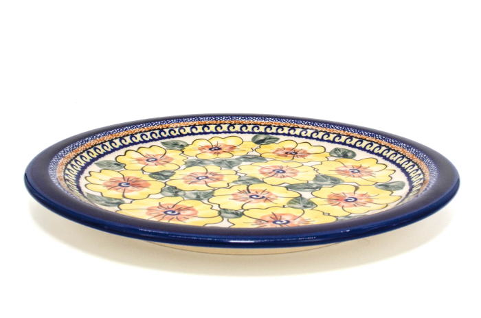 Farfurie Daisy Drops, rotunda intinsa, ceramica smaltuita, pictata manual 27,2 cm [3]