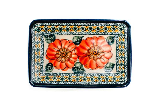 Farfurie desert, Flower Field, ceramica smaltuita, rotunda, intinsa , pictata manual, 18,3 x 12,3 cm [4]