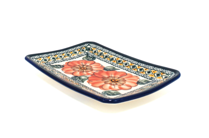 Farfurie desert, Flower Field, ceramica smaltuita, rotunda, intinsa , pictata manual, 18,3 x 12,3 cm [2]