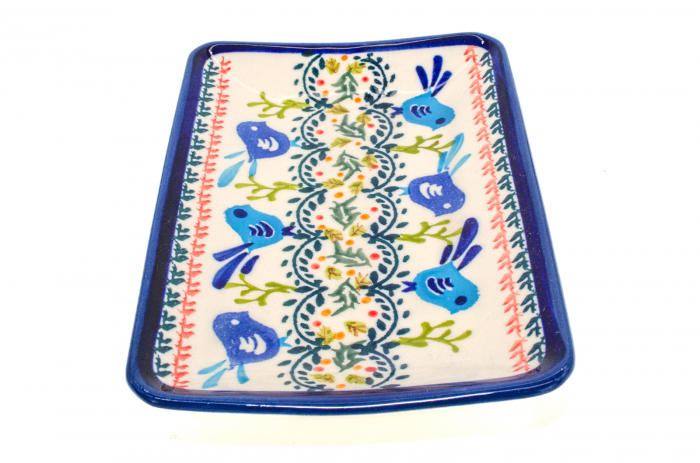 Farfurie desert, Flower Field, ceramica smaltuita, rotunda, intinsa , pictata manual, 18,3 x 12,3 cm [4]