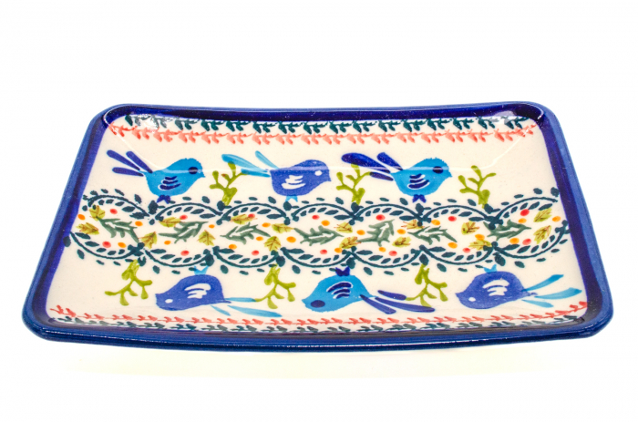 Farfurie desert, Flower Field, ceramica smaltuita, rotunda, intinsa , pictata manual, 18,3 x 12,3 cm [3]