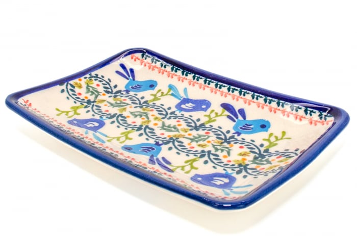 Farfurie desert, Flower Field, ceramica smaltuita, rotunda, intinsa , pictata manual, 18,3 x 12,3 cm [5]