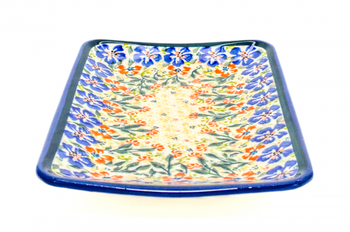 Farfurie desert, Garden of Eve, ceramica smaltuita, rotunda, intinsa , pictata manual, 18,3 x 12,3 cm [5]