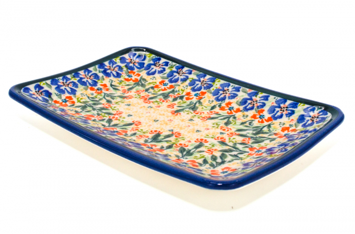 Farfurie desert, Garden of Eve, ceramica smaltuita, rotunda, intinsa , pictata manual, 18,3 x 12,3 cm [7]