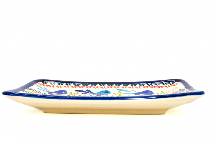 Farfurie desert, Flower Field, ceramica smaltuita, rotunda, intinsa , pictata manual, 18,3 x 12,3 cm [10]