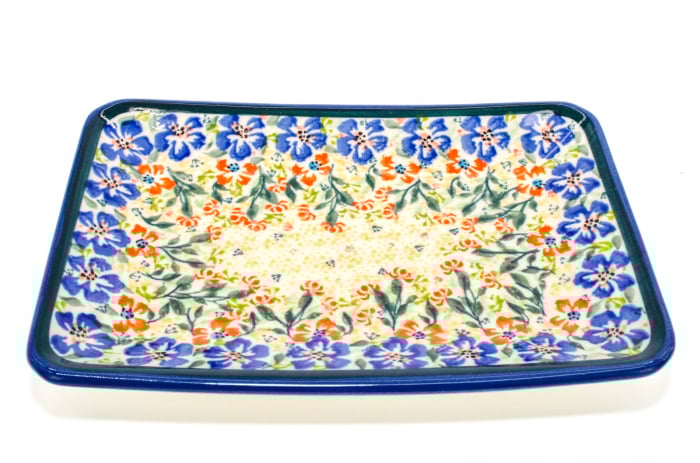 Farfurie desert, Garden of Eve, ceramica smaltuita, rotunda, intinsa , pictata manual, 18,3 x 12,3 cm [9]