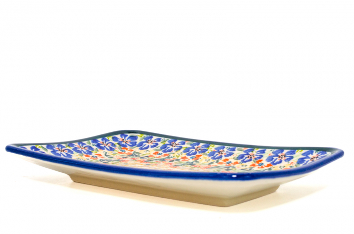 Farfurie desert, Garden of Eve, ceramica smaltuita, rotunda, intinsa , pictata manual, 18,3 x 12,3 cm [3]