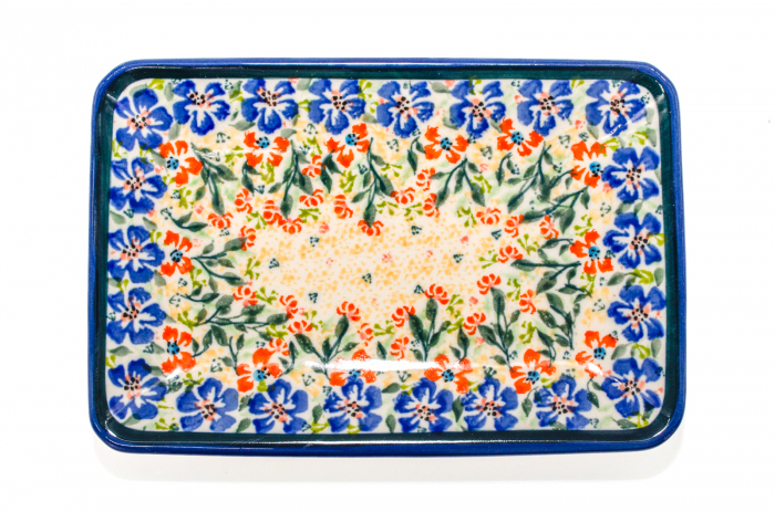 Farfurie desert, Garden of Eve, ceramica smaltuita, rotunda, intinsa , pictata manual, 18,3 x 12,3 cm [10]