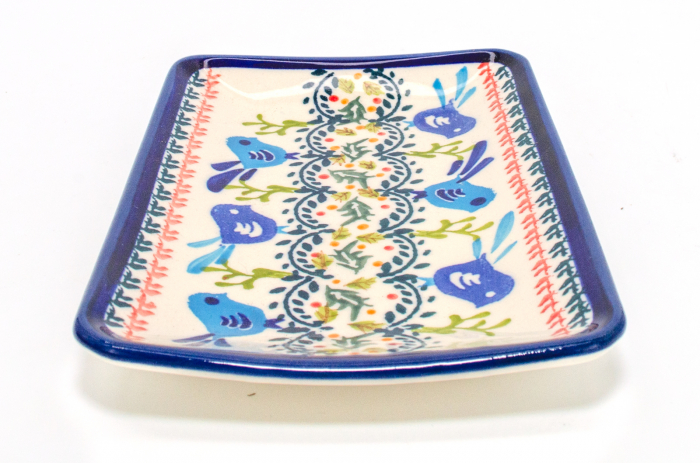 Farfurie desert, Flower Field, ceramica smaltuita, rotunda, intinsa , pictata manual, 18,3 x 12,3 cm [7]