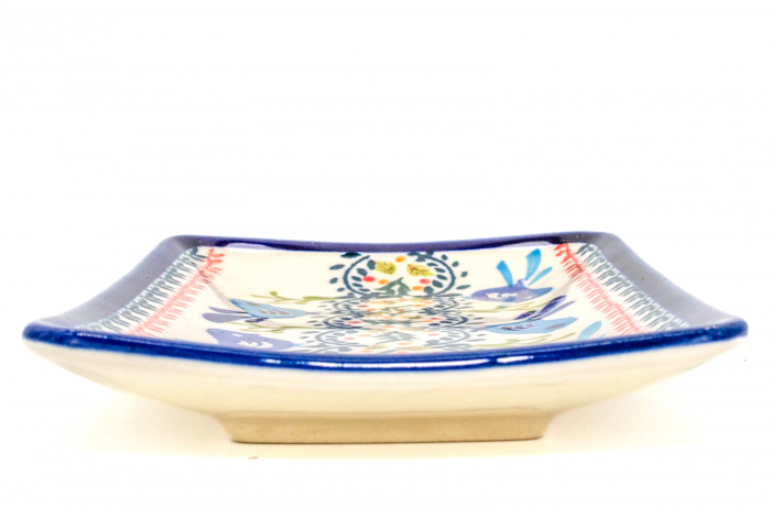 Farfurie desert, Flower Field, ceramica smaltuita, rotunda, intinsa , pictata manual, 18,3 x 12,3 cm [8]