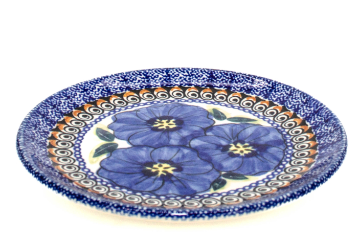 Farfurie desert, rotunda, Hibiscus Drops, ceramica smaltuita, pictata manual, 16,0 cm [2]