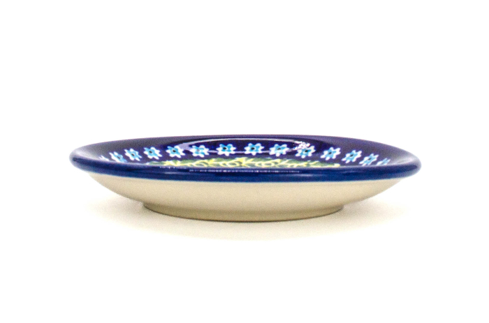 Farfurie dulceata, rotunda  Vintage Rooster, ceramica smaltuita, pictata manual, 11,6 cm [3]